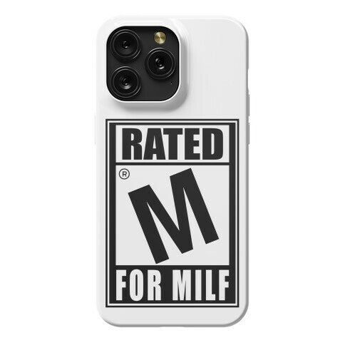 Rated M For Milf Parody Phone Case
