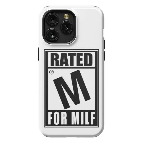 Rated M For Milf Parody Phone Case