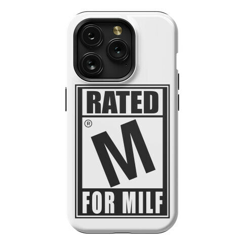Rated M For Milf Parody Phone Case