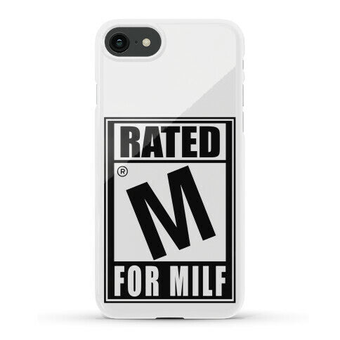 Rated M For Milf Parody Phone Case