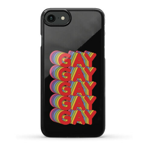 Gay Retro Rainbow Phone Case