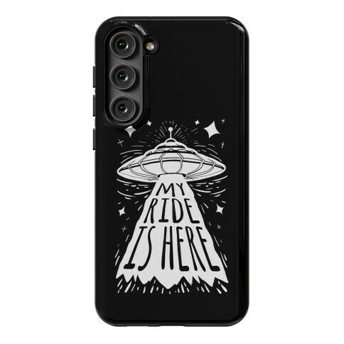 My ride Is Here Phone Case