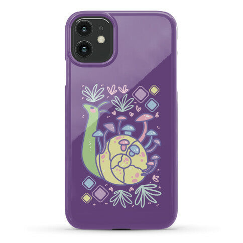 Pastel Mushroom Snail Phone Case