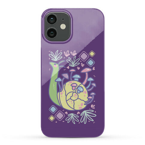 Pastel Mushroom Snail Phone Case
