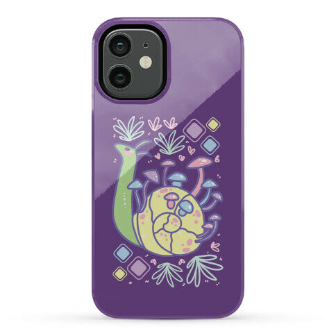 Pastel Mushroom Snail Phone Case