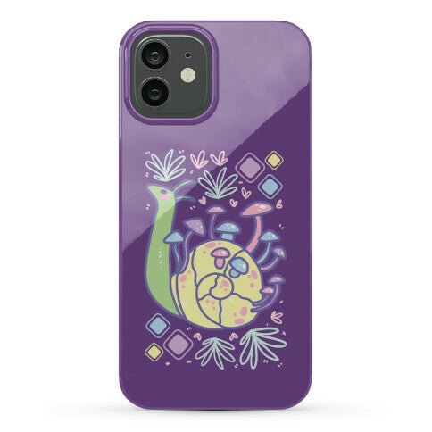 Pastel Mushroom Snail Phone Case