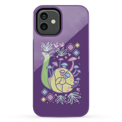 Pastel Mushroom Snail Phone Case