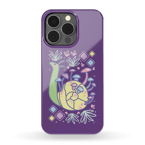 Pastel Mushroom Snail Phone Case
