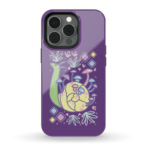 Pastel Mushroom Snail Phone Case