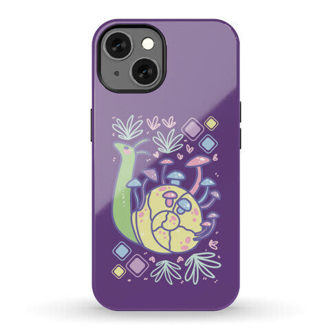 Pastel Mushroom Snail Phone Case