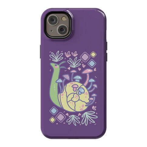 Pastel Mushroom Snail Phone Case