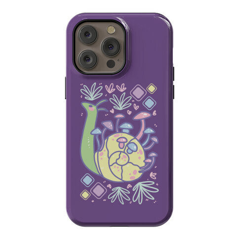 Pastel Mushroom Snail Phone Case
