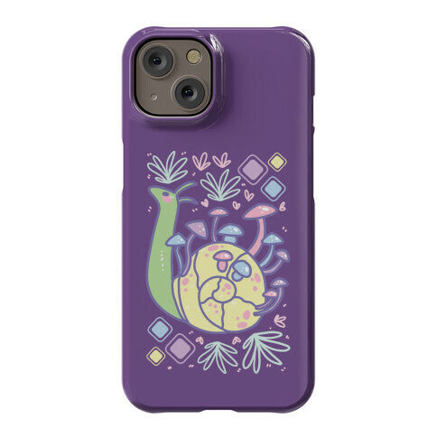 Pastel Mushroom Snail Phone Case