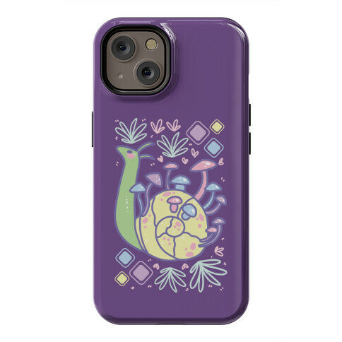 Pastel Mushroom Snail Phone Case