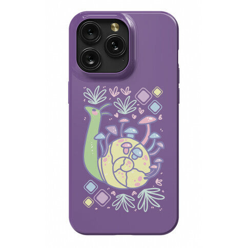 Pastel Mushroom Snail Phone Case