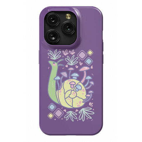 Pastel Mushroom Snail Phone Case