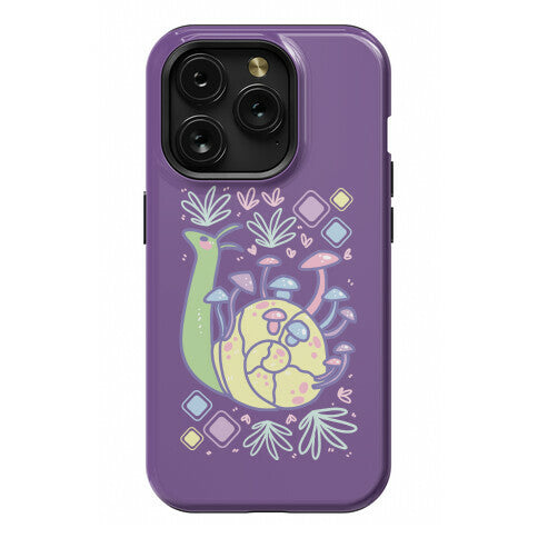 Pastel Mushroom Snail Phone Case