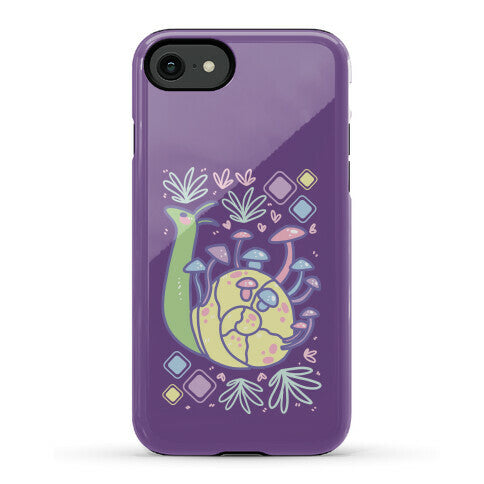 Pastel Mushroom Snail Phone Case