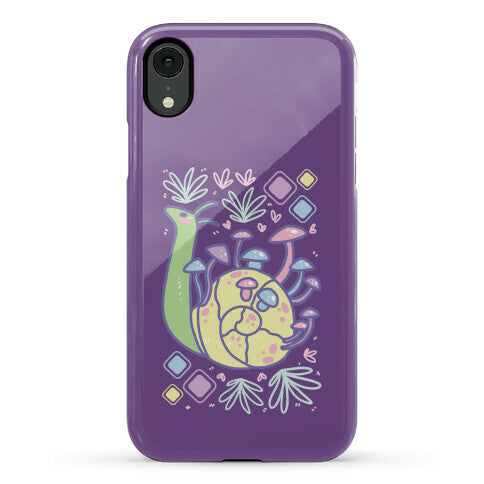 Pastel Mushroom Snail Phone Case