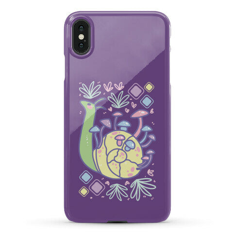 Pastel Mushroom Snail Phone Case