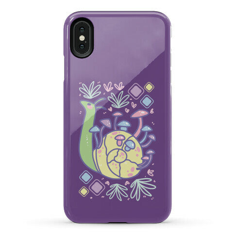 Pastel Mushroom Snail Phone Case
