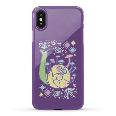 Pastel Mushroom Snail Phone Case