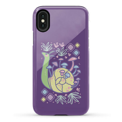 Pastel Mushroom Snail Phone Case