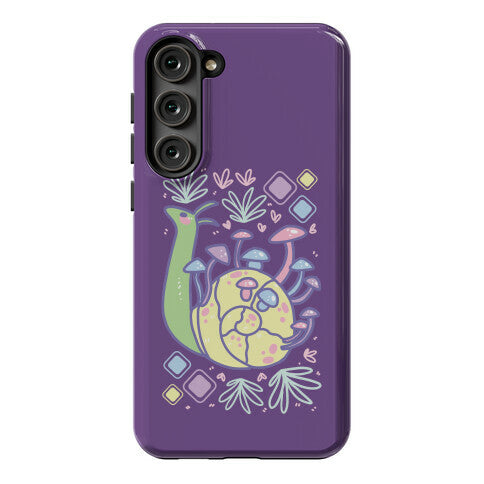 Pastel Mushroom Snail Phone Case