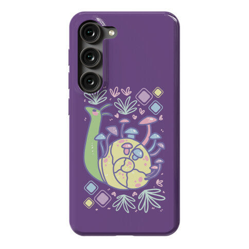 Pastel Mushroom Snail Phone Case