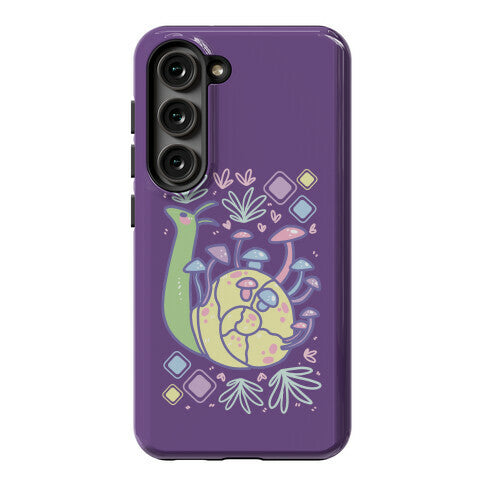 Pastel Mushroom Snail Phone Case