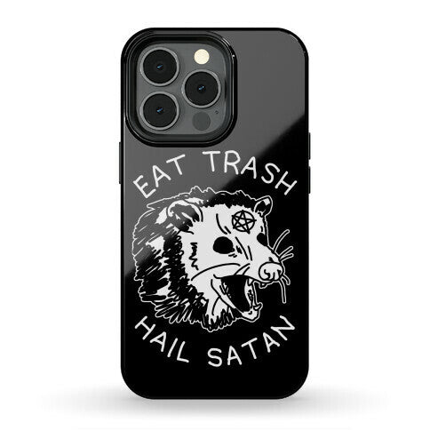 Eat Trash Hail Satan Possum Phone Case