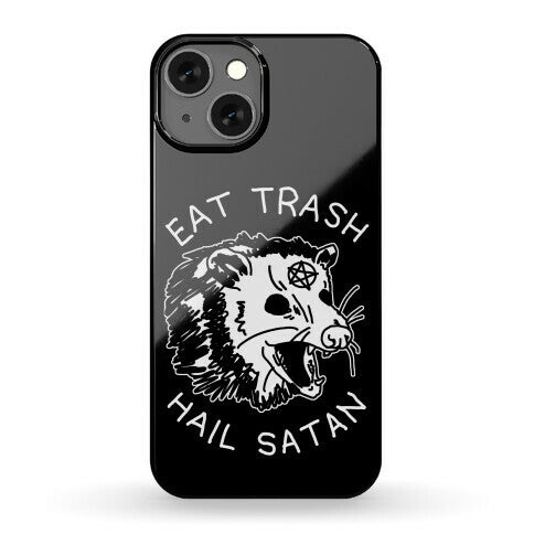 Eat Trash Hail Satan Possum Phone Case