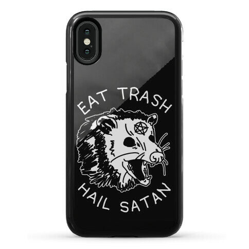 Eat Trash Hail Satan Possum Phone Case