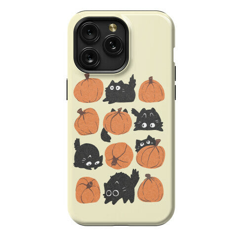 Pumpkin Cats Phone Case