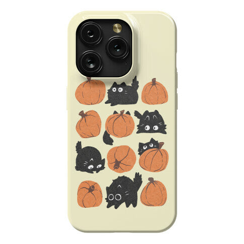 Pumpkin Cats Phone Case