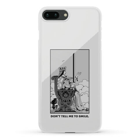 Don't Tell Me To Smile (Queen Of Swords Tarot) Phone Case