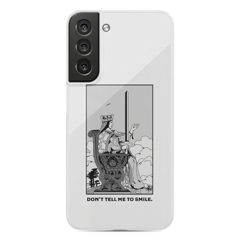 Don't Tell Me To Smile (Queen Of Swords Tarot) Phone Case