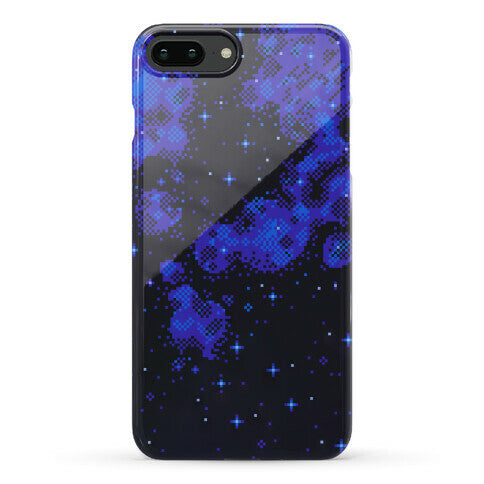 Pixelated Blue Nebula Phone Case