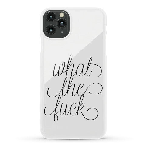 WTF Live Laugh Love Script Parody Phone Case