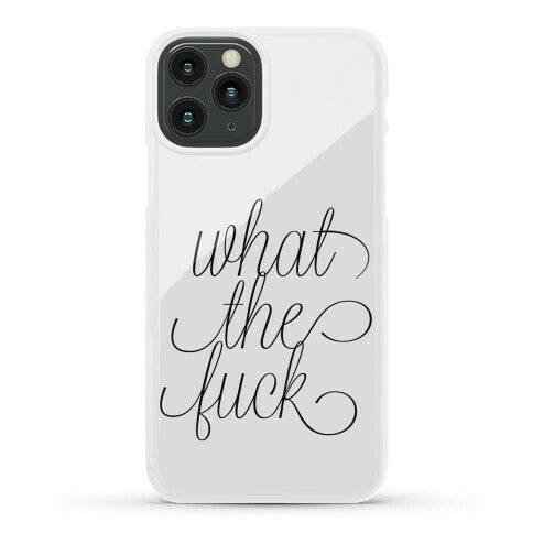 WTF Live Laugh Love Script Parody Phone Case