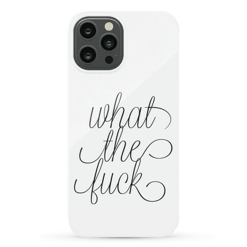 WTF Live Laugh Love Script Parody Phone Case