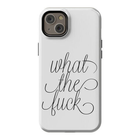 WTF Live Laugh Love Script Parody Phone Case