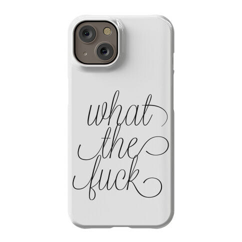 WTF Live Laugh Love Script Parody Phone Case