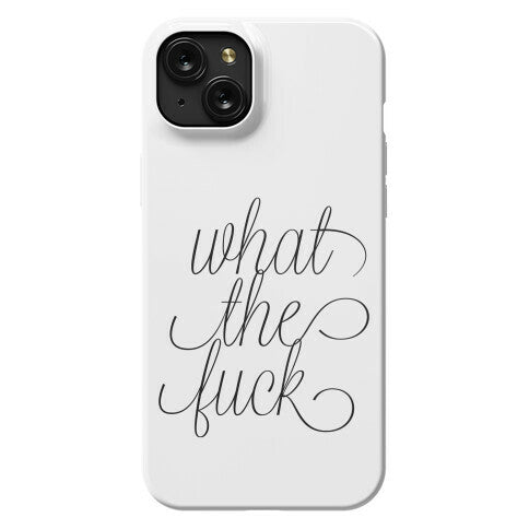 WTF Live Laugh Love Script Parody Phone Case