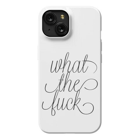 WTF Live Laugh Love Script Parody Phone Case