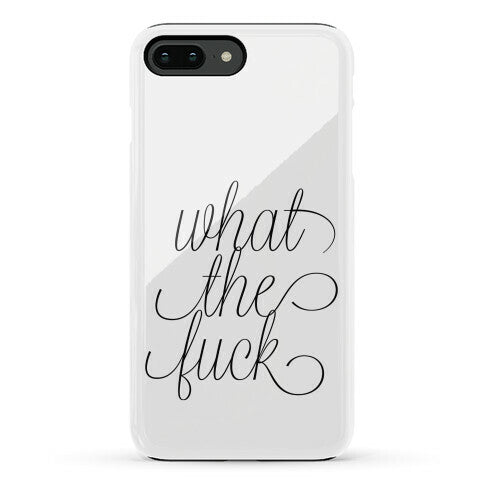 WTF Live Laugh Love Script Parody Phone Case