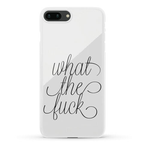 WTF Live Laugh Love Script Parody Phone Case