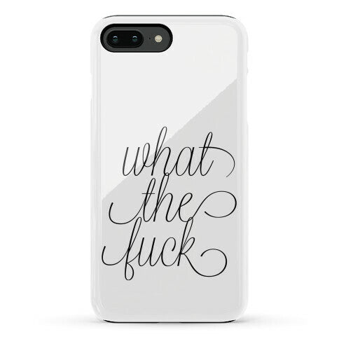 WTF Live Laugh Love Script Parody Phone Case