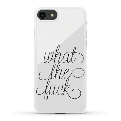 WTF Live Laugh Love Script Parody Phone Case