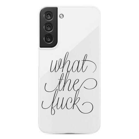 WTF Live Laugh Love Script Parody Phone Case